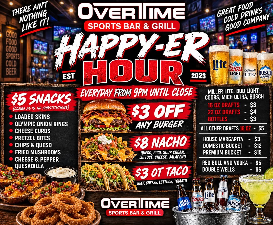 Sports Bar & Grill Monday Night Special