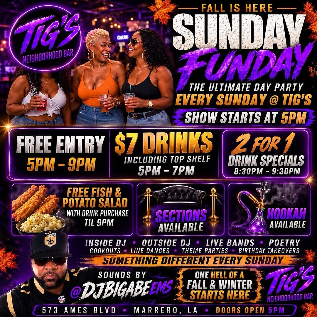 Sunday Funday at Tig's – CRU Peters