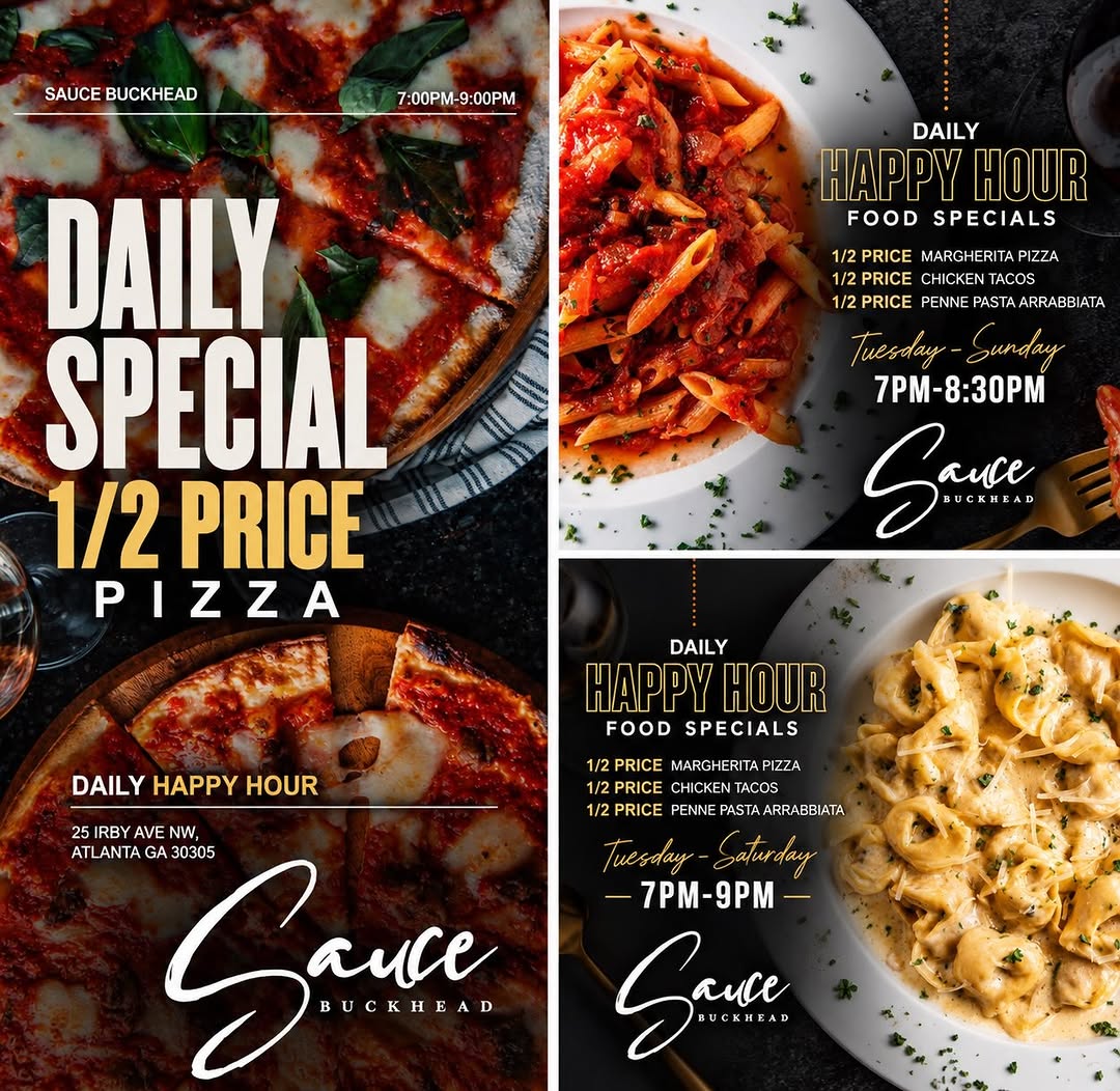 Happy Hour at Sauce Buckhead
