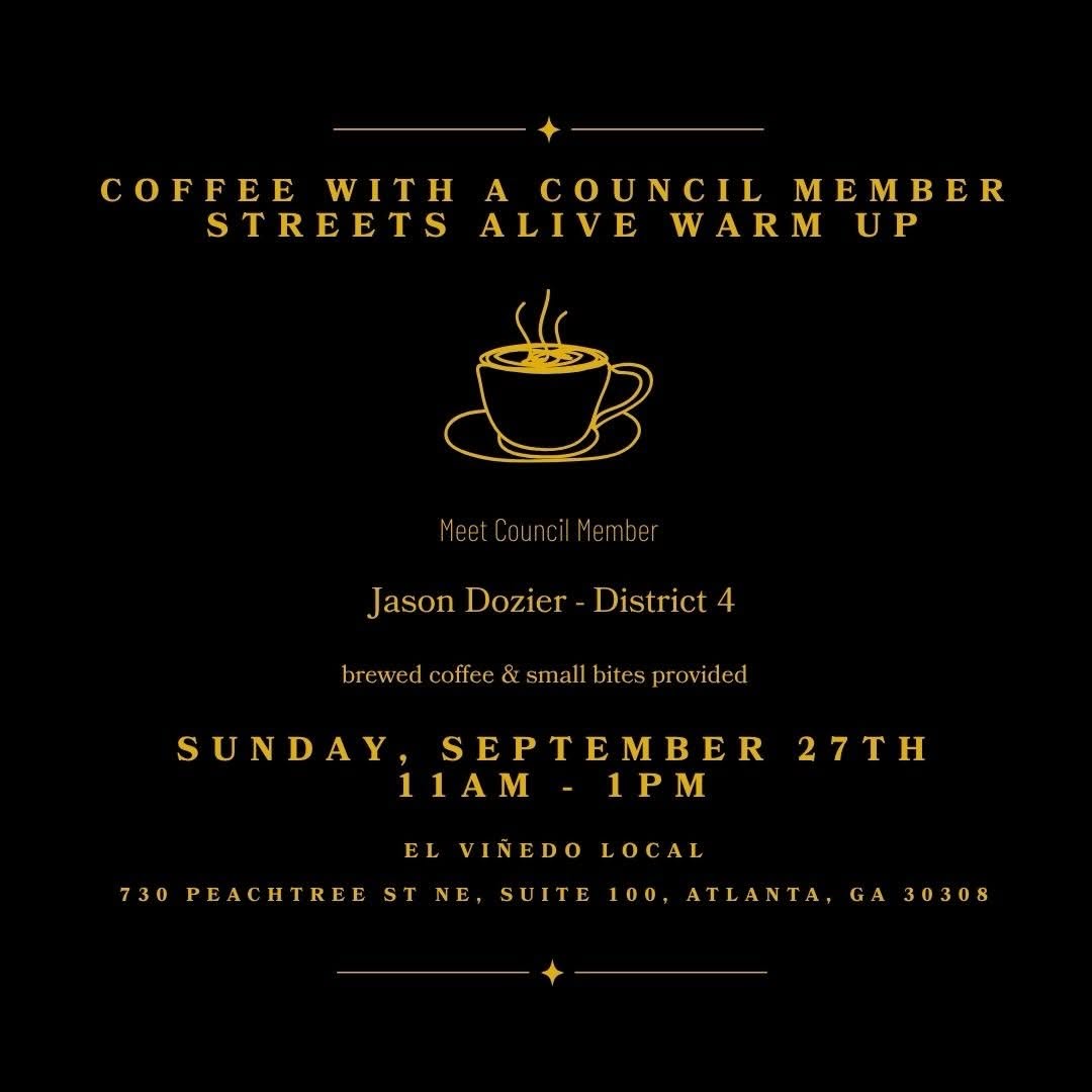 Coffee with a Council Member at El Viñedo Local